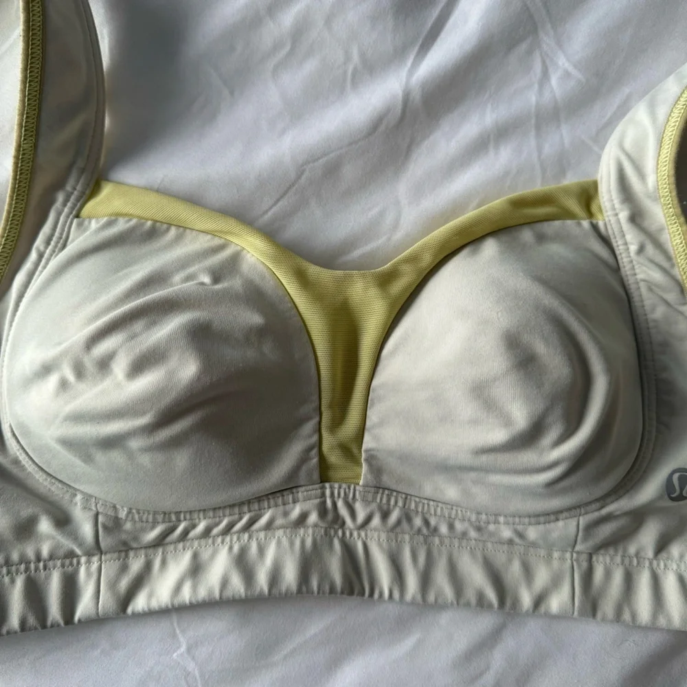 Lululemon Ta Ta Tamer High Impact Sports Bra, Mellow Yellow